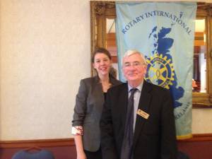 Frances Griffiths with President Jimmy Spankie 